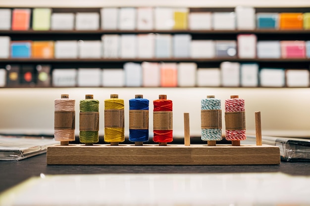 Surtido de hilos de colores